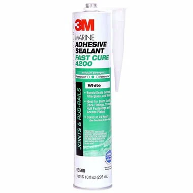 3M 10oz White Fast Cure 4200FC Series Marine Adhesive Sealant